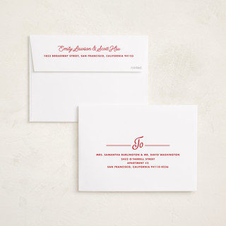 This is a cherry new year photo cards with standard by Kate Ahn called cin-cin printing on recycled smooth signature in standard