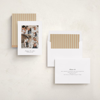 This is a snow new year photo cards with standard by Itsy Belle Studio called multi minimal printing on recycled smooth signature in standard