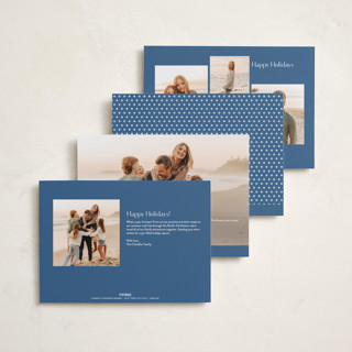 This is a ocean new year photo cards with standard by Stacey Meacham called preppy seaside printing on recycled smooth signature in standard