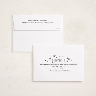 This is a pastel new year photo cards with standard by letterfix called all fun printing on recycled smooth signature in standard