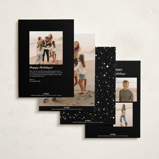 This is a onyx new year photo cards with standard by Kate Ahn called lively note printing on recycled smooth signature in standard