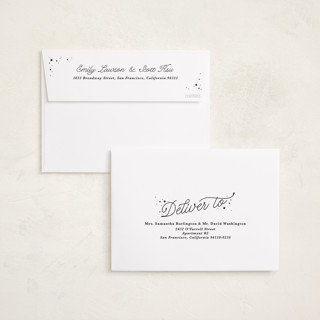 This is a onyx new year photo cards with standard by Kate Ahn called lively note printing on recycled smooth signature in standard