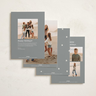 This is a starlight new year photo cards with standard by Kercia Jane called tiny star confetti printing on recycled smooth signature in standard