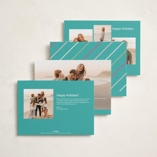 This is a gumdrop new year photo cards with standard by Sarah Hawkins Designs called dancing happy printing on recycled smooth signature in standard