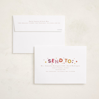 This is a berry new year photo cards with standard by Everett Paper Goods called dazzle printing on recycled smooth signature in standard