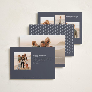 This is a slate new year photo cards with standard by Abbigail Lim called a simple cheers printing on recycled smooth signature in standard