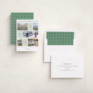 This is a juniper new year photo cards with standard by Adelyn T. called favourite moments printing on recycled smooth signature in standard