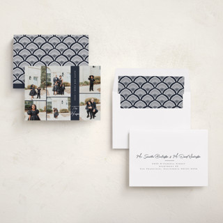 This is a midnight new year photo cards with standard by Corinne Malesic called abundant printing on recycled smooth signature in standard