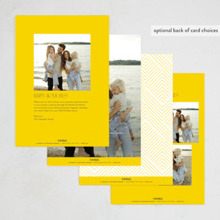 This is a sunburst new year photo cards with standard by Erica Krystek called cheerful stack printing on recycled smooth signature in standard
