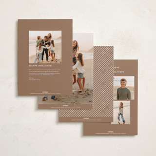 This is a snow new year photo cards with standard by Michelle Taylor called on the edge printing on recycled smooth signature in standard