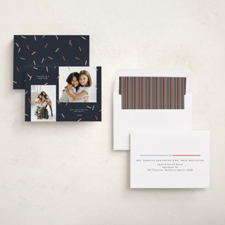This is a night new year photo cards with standard by Pati Cascino called sparks! printing on recycled smooth signature in standard