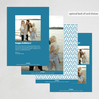 This is a blue jay new year photo cards with standard by Yaling Hou Suzuki called chapter 2025 printing on recycled smooth signature in standard