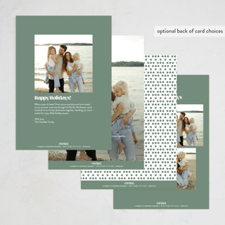 This is a wreath new year photo cards with standard by Yaling Hou Suzuki called chapter 2025 printing on recycled smooth signature in standard