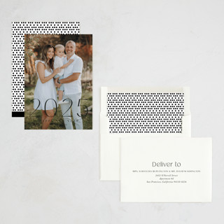 This is a ink new year photo cards with standard by Yaling Hou Suzuki called chapter 2025 printing on recycled smooth signature in standard