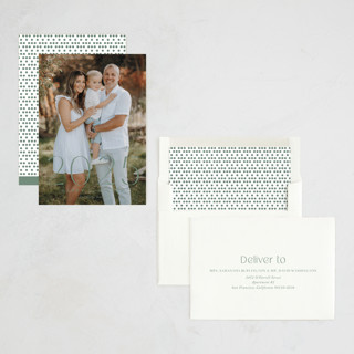 This is a wreath new year photo cards with standard by Yaling Hou Suzuki called chapter 2025 printing on recycled smooth signature in standard
