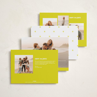 This is a lemon new year photo cards with standard by Snow and Ivy called love & cheer printing on recycled smooth signature in standard
