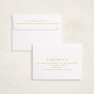 This is a lemon new year photo cards with standard by Snow and Ivy called love & cheer printing on recycled smooth signature in standard