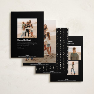 This is a coal new year photo cards with standard by Erika Firm called new year cheer doodles printing on recycled smooth signature in standard