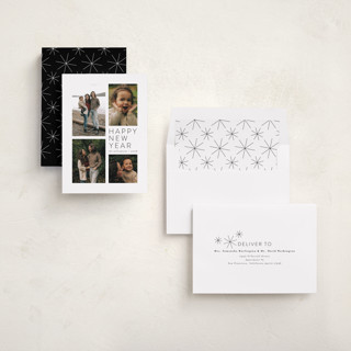 This is a ink new year photo cards with standard by Jen Tips called all aglow printing on recycled smooth signature in standard
