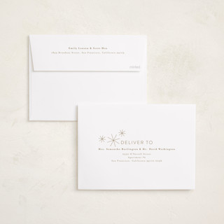 This is a linen new year photo cards with standard by Jen Tips called all aglow printing on recycled smooth signature in standard