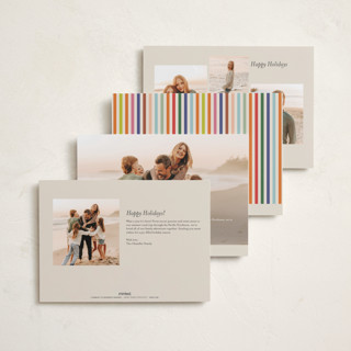 This is a creme new year photo cards with standard by chocomocacino called pabassinas printing on recycled smooth signature in standard