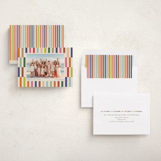 This is a creme new year photo cards with standard by chocomocacino called pabassinas printing on recycled smooth signature in standard