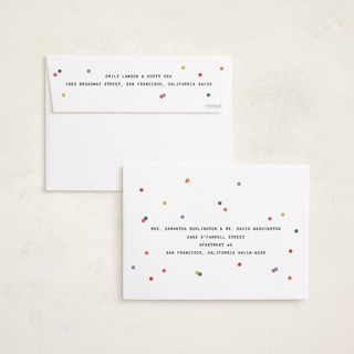 This is a ecru new year photo cards with standard by Kercia Jane called confetti moment printing on recycled smooth signature in standard