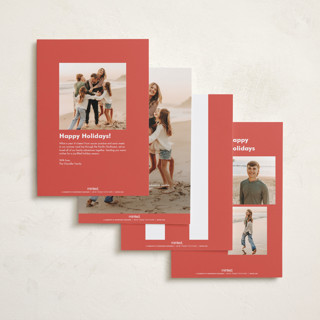 This is a tomato new year photo cards with standard by Megan Davis called trattoria printing on recycled smooth signature in standard