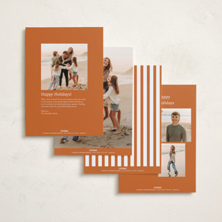 This is a sunset new year photo cards with standard by Anupama called yearly checkerboard printing on recycled smooth signature in standard