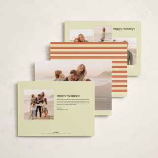 This is a buttercream new year photo cards with standard by Rachel Cassel called a bold year printing on recycled smooth signature in standard