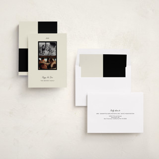 This is a latte new year photo cards with standard by Helena Vitto called away we go printing on recycled smooth signature in standard