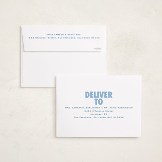 This is a blue jay new year photo cards with standard by Creo Study called greetings frame printing on recycled smooth signature in standard