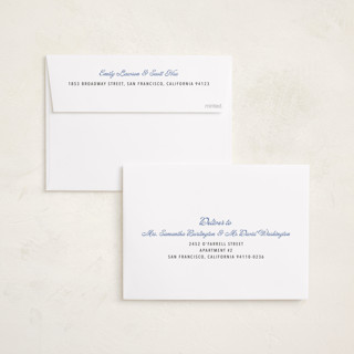 This is a blue jay new year photo cards with standard by Cass Loh called playful pop printing on recycled smooth signature in standard