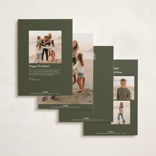 This is a evergreen new year photo cards with standard by Carrie ONeal called neddy printing on recycled smooth signature in standard