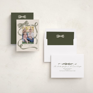 This is a evergreen new year photo cards with standard by Carrie ONeal called neddy printing on recycled smooth signature in standard
