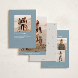 This is a blue spruce new year photo cards with standard by Lori Wemple called fun new year printing on recycled smooth signature in standard