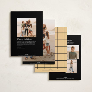 This is a midnight new year photo cards with standard by Lindsay Megahed called sideways printing on recycled smooth signature in standard