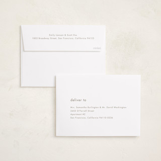 This is a cotton new year photo cards with standard by Stacey Meacham called minimalist border printing on recycled smooth signature in standard