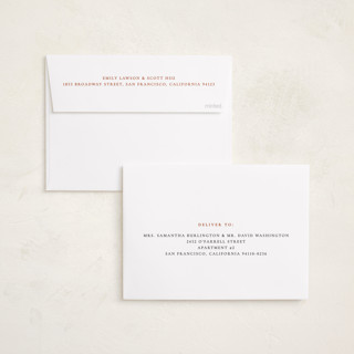 This is a rust new year photo cards with standard by Sumak Studio called aside printing on recycled smooth signature in standard