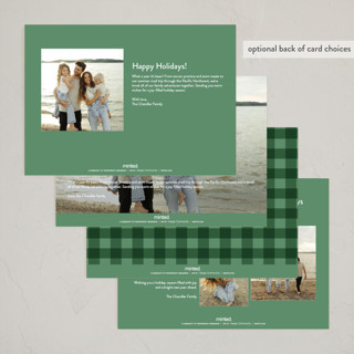 This is a wintergreen new year photo cards with standard by Ani Somi called the good life printing on recycled smooth signature in standard