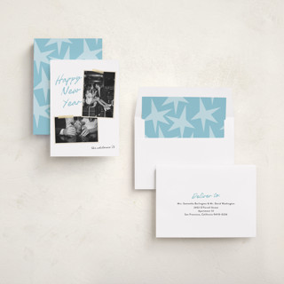This is a icicle new year photo cards with standard by Morgan Kendall called album printing on recycled smooth signature in standard