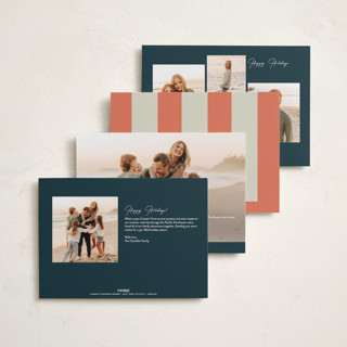 This is a marine new year photo cards with standard by Kamala Nahas called triple threat printing on recycled smooth signature in standard