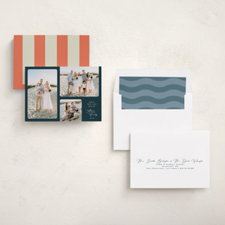 This is a marine new year photo cards with standard by Kamala Nahas called triple threat printing on recycled smooth signature in standard