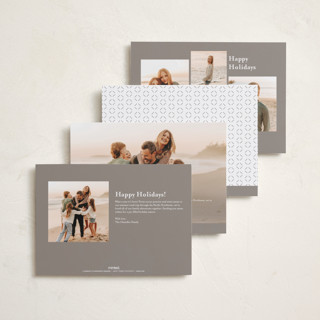 This is a pebble new year photo cards with standard by Claudia Orengo called photo album printing on recycled smooth signature in standard