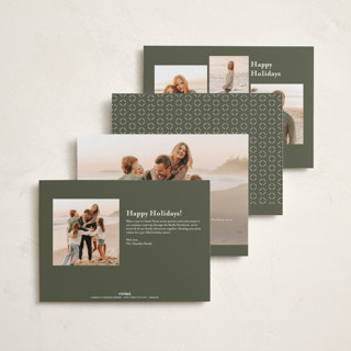 This is a fern new year photo cards with standard by Claudia Orengo called photo album printing on recycled smooth signature in standard