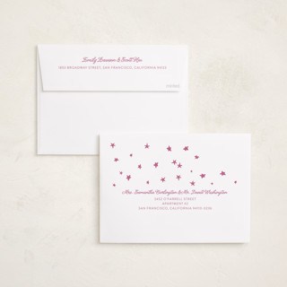 This is a plum new year photo cards with standard by Erika Firm called new year headband printing on recycled smooth signature in standard