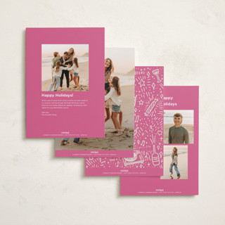 This is a petal new year photo cards with standard by Abbigail Lim called three! two! one! printing on recycled smooth signature in standard