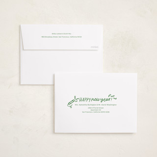 This is a meadow new year photo cards with standard by Abbigail Lim called three! two! one! printing on recycled smooth signature in standard
