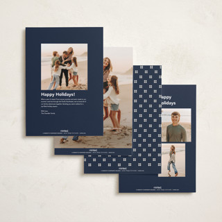 This is a wintermint new year photo cards with standard by Lucrecia Caporale called timeless charm printing on recycled smooth signature in standard