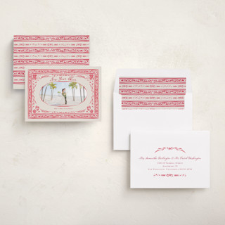 This is a peppermint new year photo cards with standard by Lucrecia Caporale called cheerful frame printing on recycled smooth signature in standard